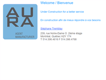 Tablet Screenshot of agenceaura.com